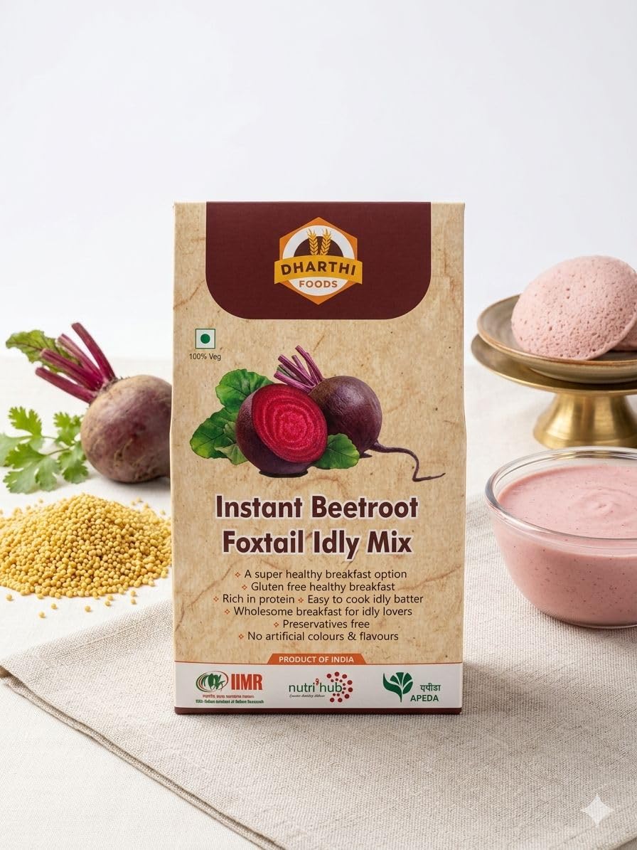Instant Beetroot Foxtail Idly Mix thumbnail 3