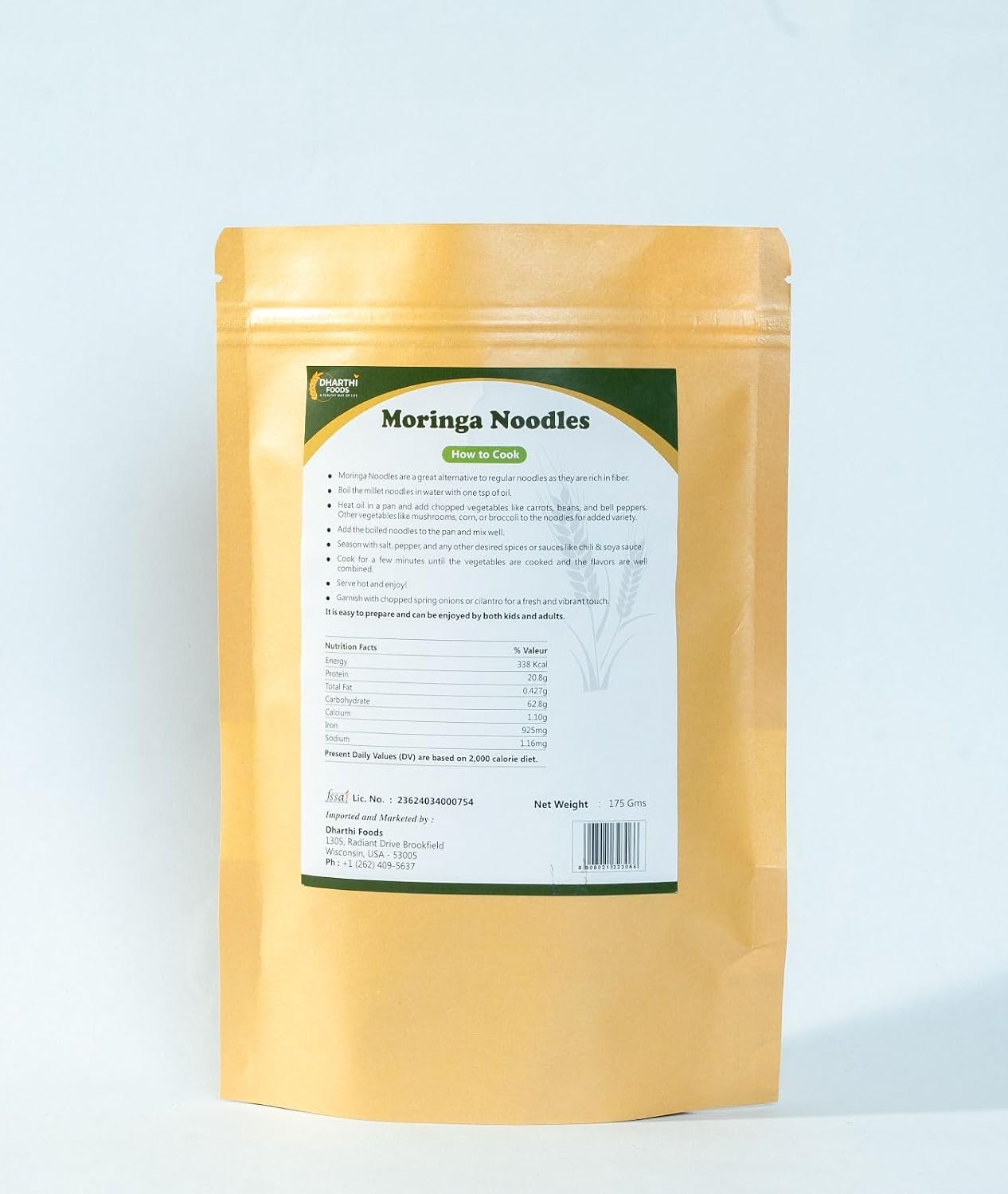 Nutritious Moringa Millet Noodles