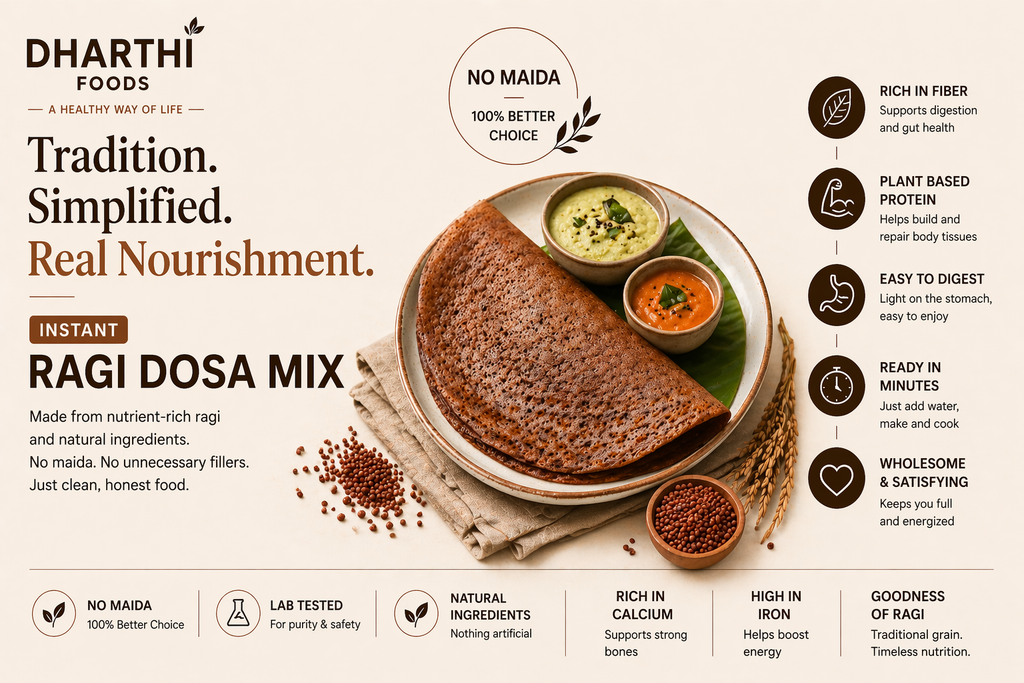 Dharthi Foods Instant Ragi Dosa Mix
