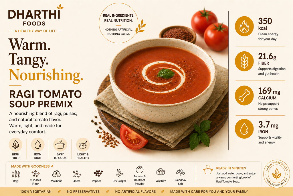 Dharthi Foods Ragi Millet Tomato soup