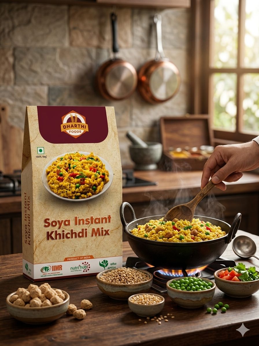 Dharthi Foods Soya Instant Khichidi Mix