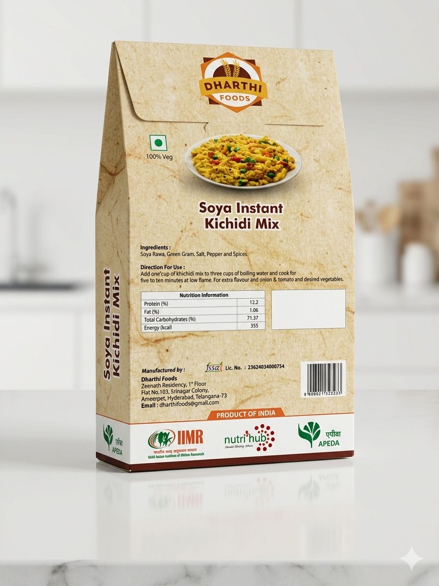 Dharthi Foods Soya Instant Khichidi Mix