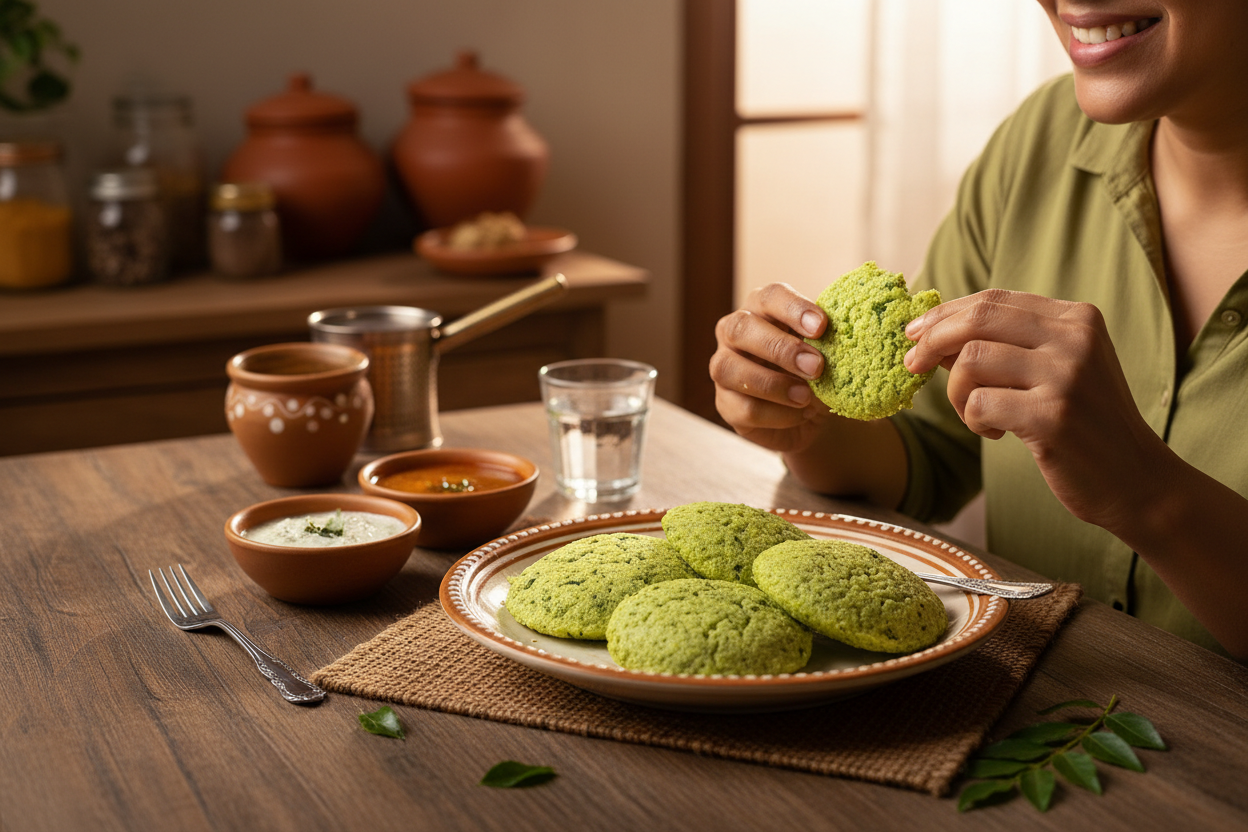 Instant spinach Foxtail idly mix