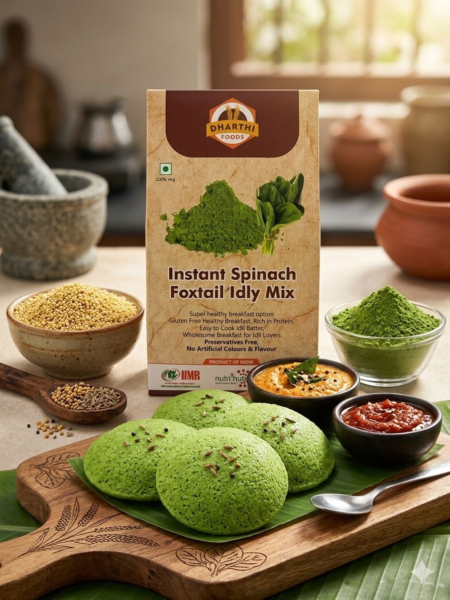 Instant spinach Foxtail idly mix